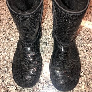 Sparkle Black Ugg Boots